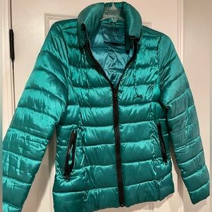 A.N.A Teal Puffer Jacket